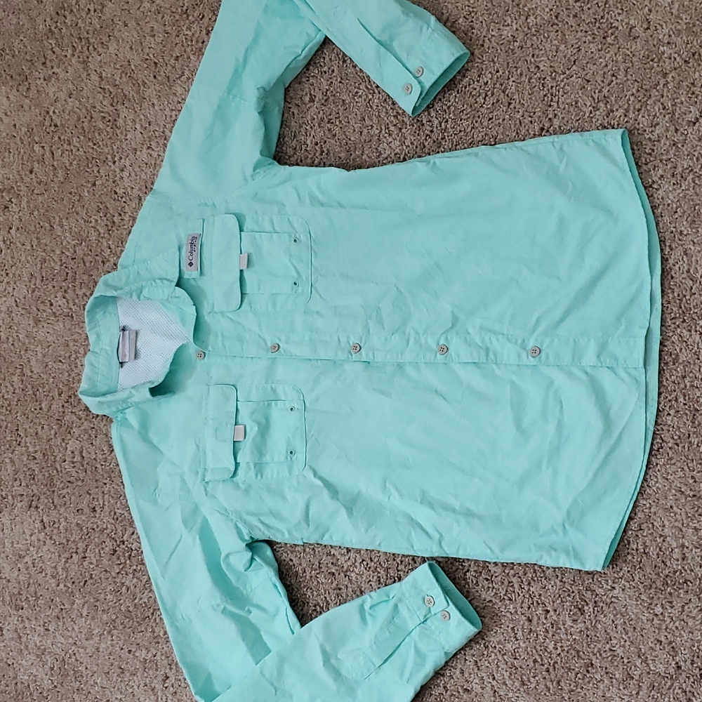 Columbia Teal long sleeve top